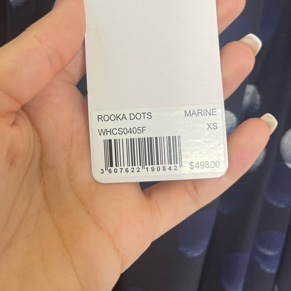 Zadig & Voltaire Rooka Dots Marine Dress Size XS NWT - Picture 10 of 13